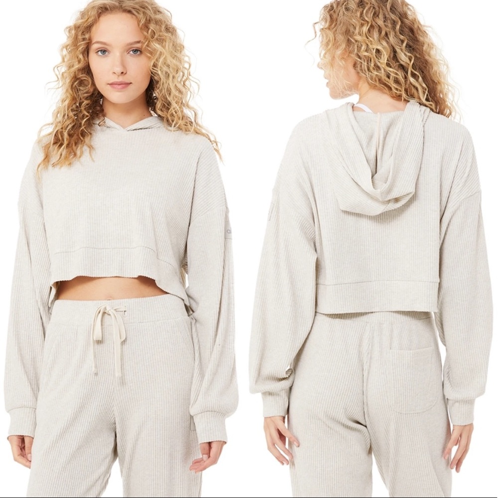 Alo Muse Hoodie in Bone Heather